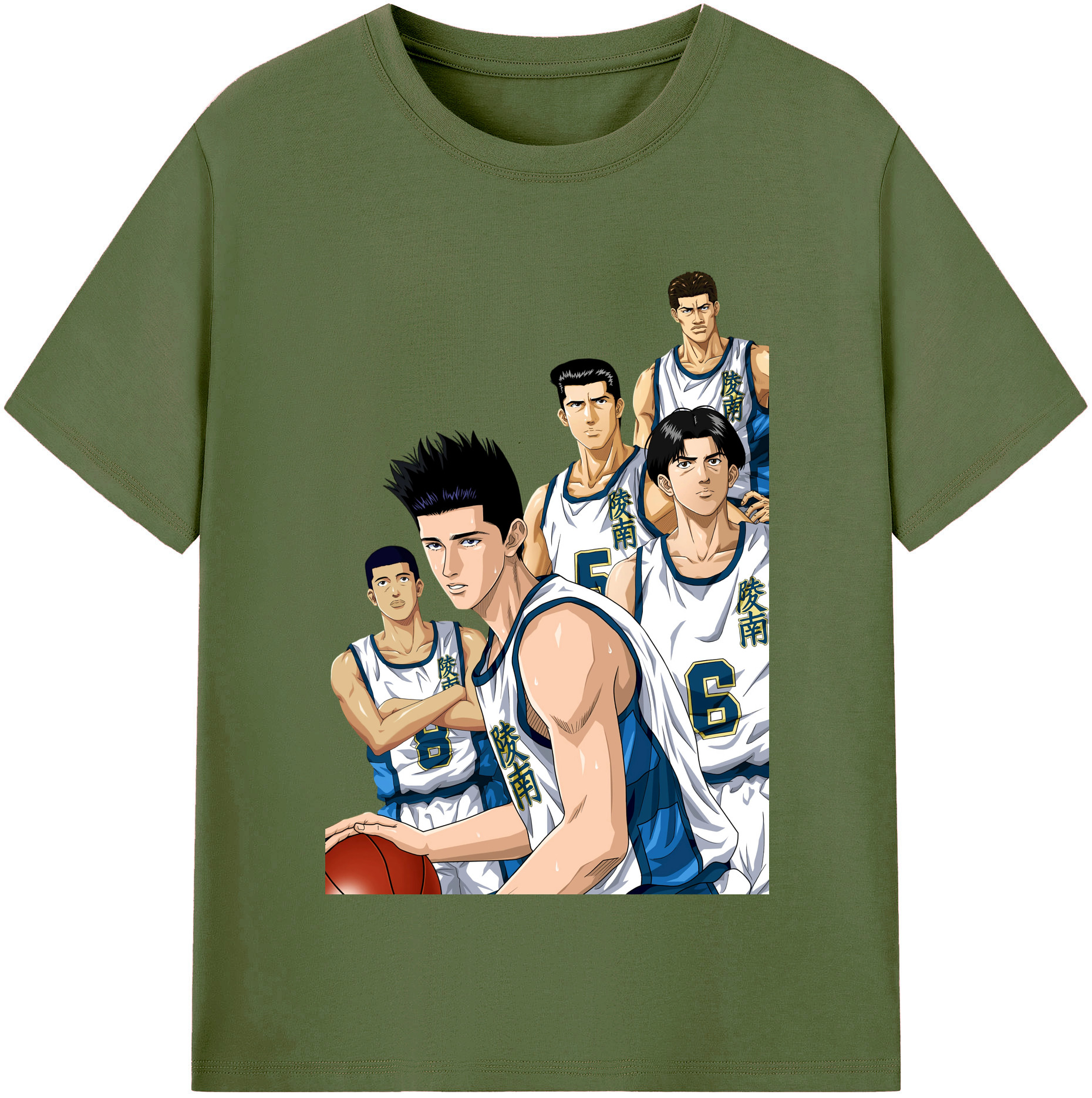 SLAM DUNK／スラムダンク 綿100％半袖Tシャツ（フロントプリント）